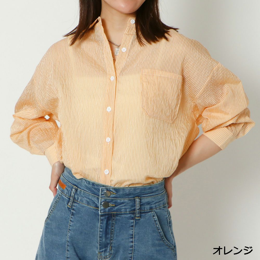 新色登場】ストライプシアーシャツ | GORGE