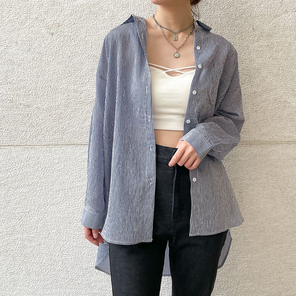 新色登場】ストライプシアーシャツ | GORGE