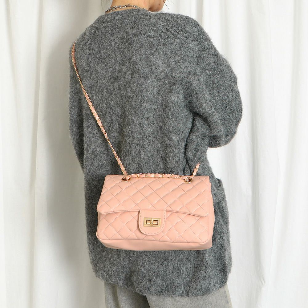 キルティング×チェーン》ルルナ2WAYショルダーBAG レディース 斜め掛け