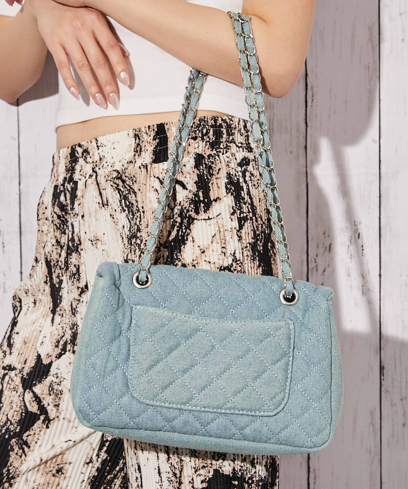 キルティング×チェーン》ルルナ2WAYショルダーBAG レディース 斜め掛け