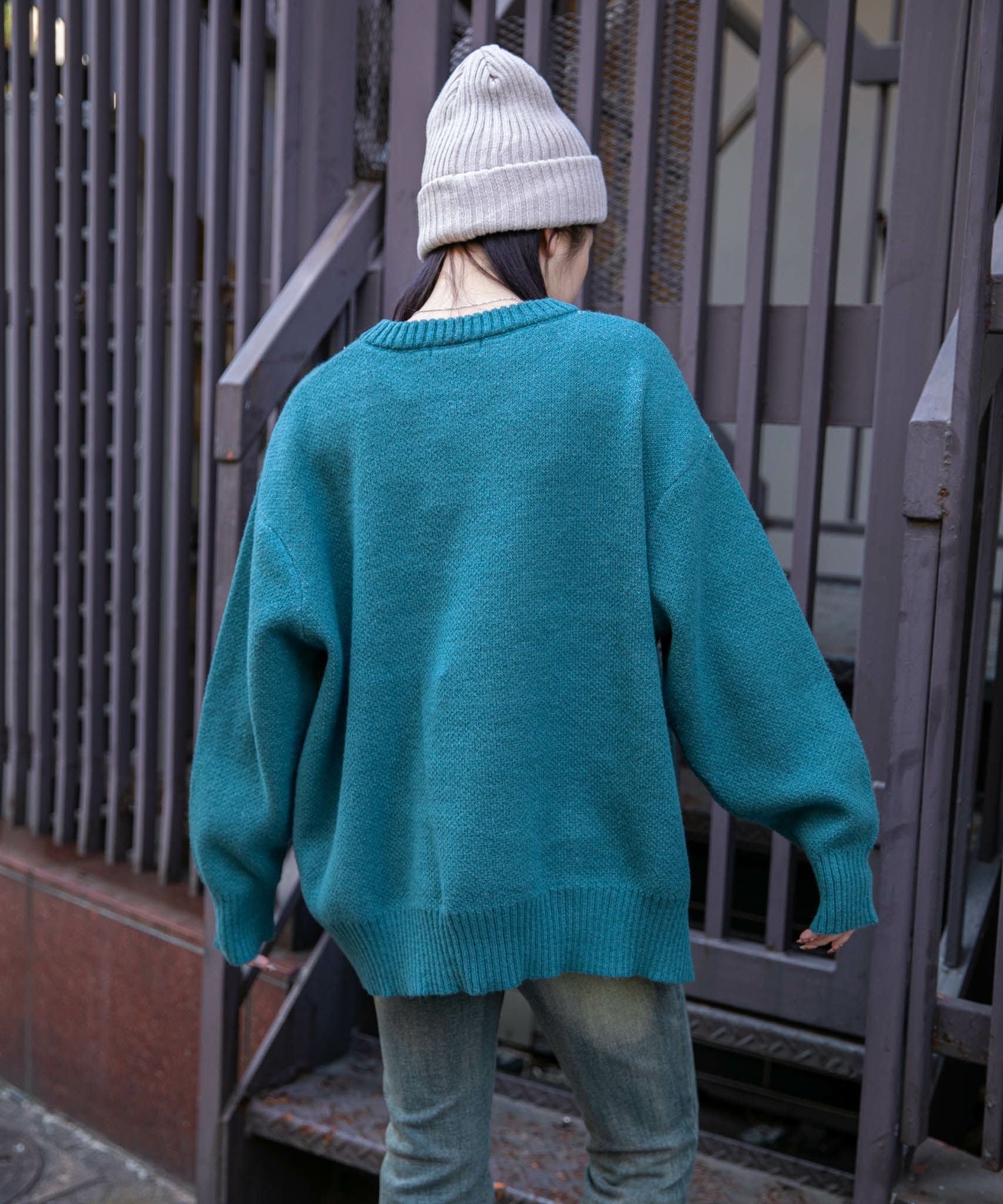 USAフラッグ×オーバーシルエット》レディース ニット セーター 主役級