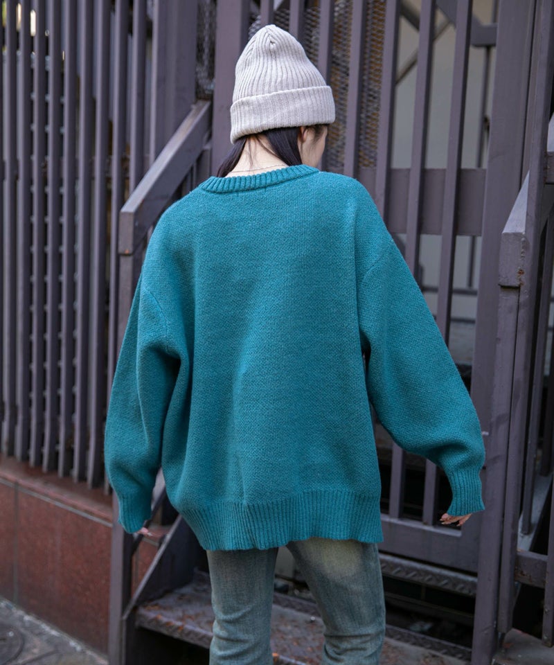 USAフラッグ×オーバーシルエット》レディース ニット セーター 主役級 