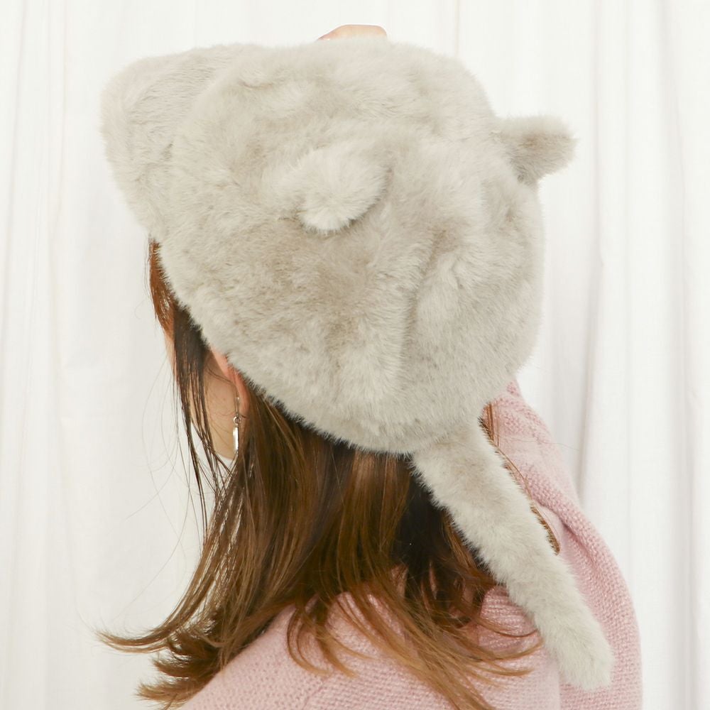 しっぽ付きネコ耳ファーCAP | GORGE