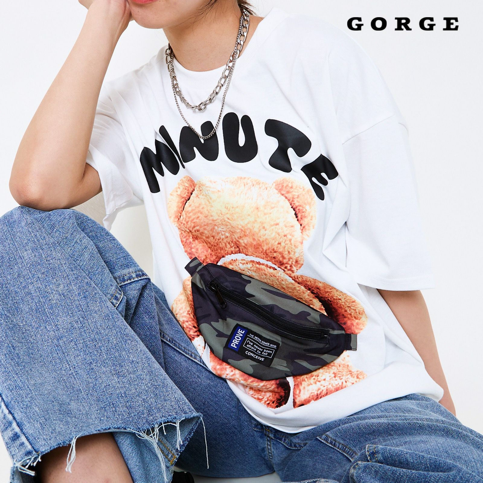 BAGつきクマTシャツ | GORGE