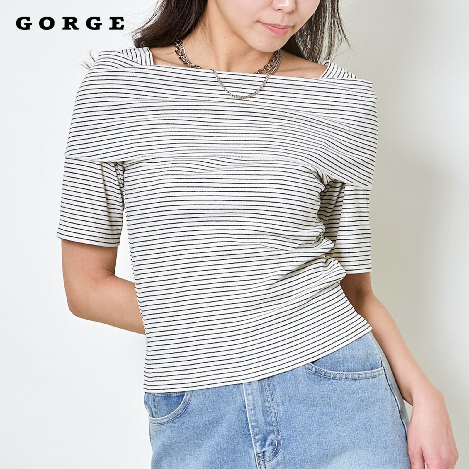 オフショル半袖トップス | GORGE