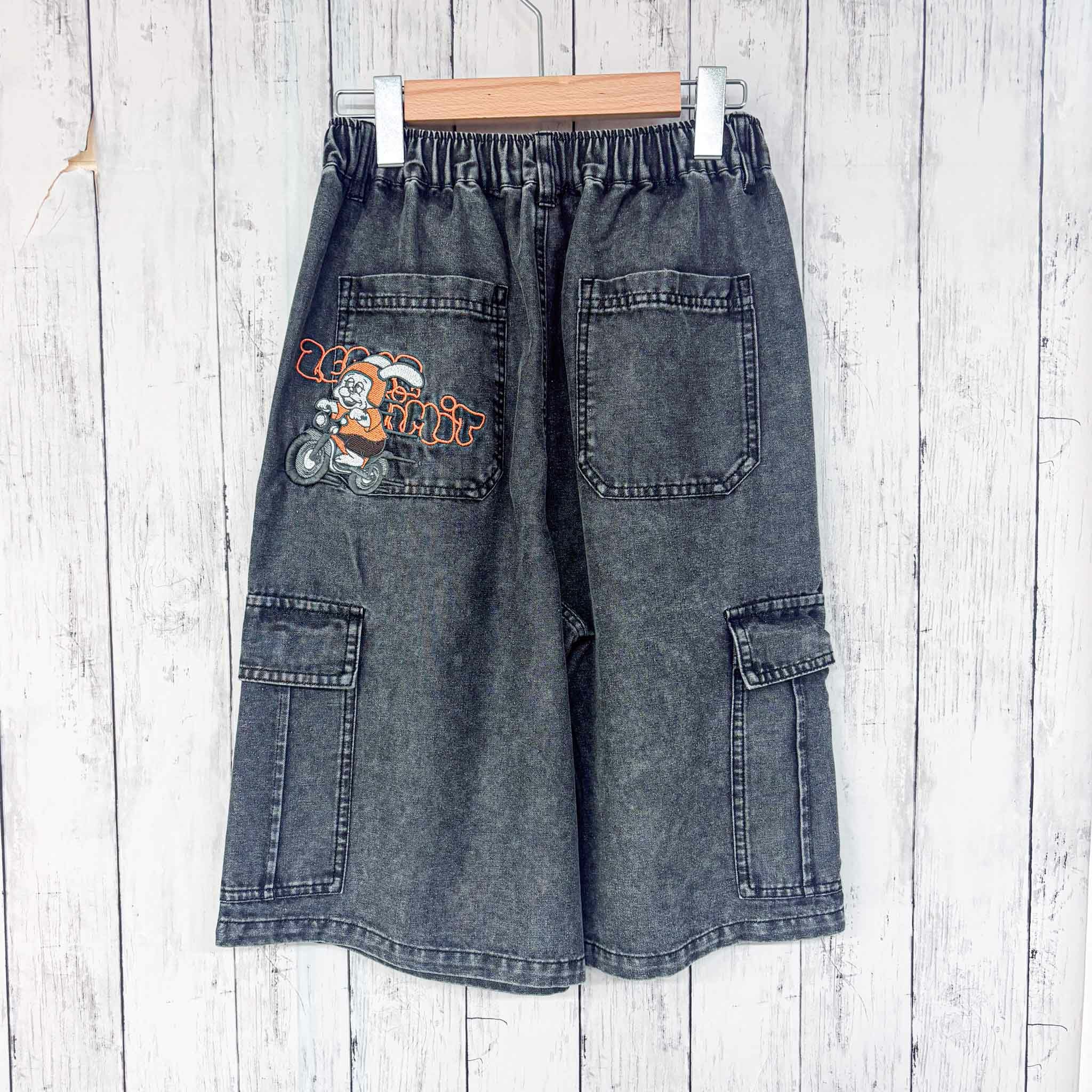 カーゴデニム刺繍ハーフパンツ | GORGE