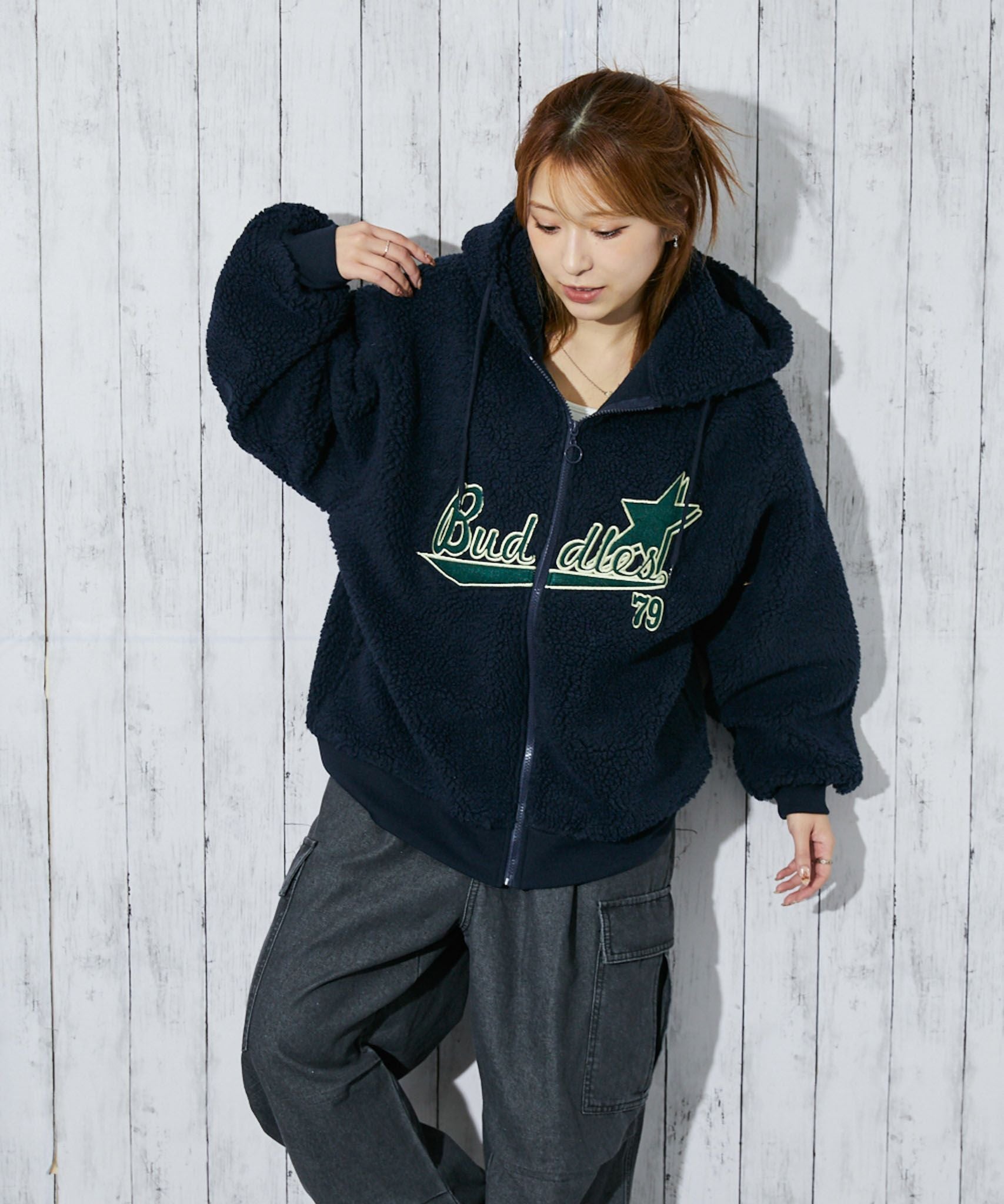 クリスマス限定値下げviaj ボアパーカー限定値下げ wjk reluxe】boa fleece parka ボアフリースパーカー(WR25W-07