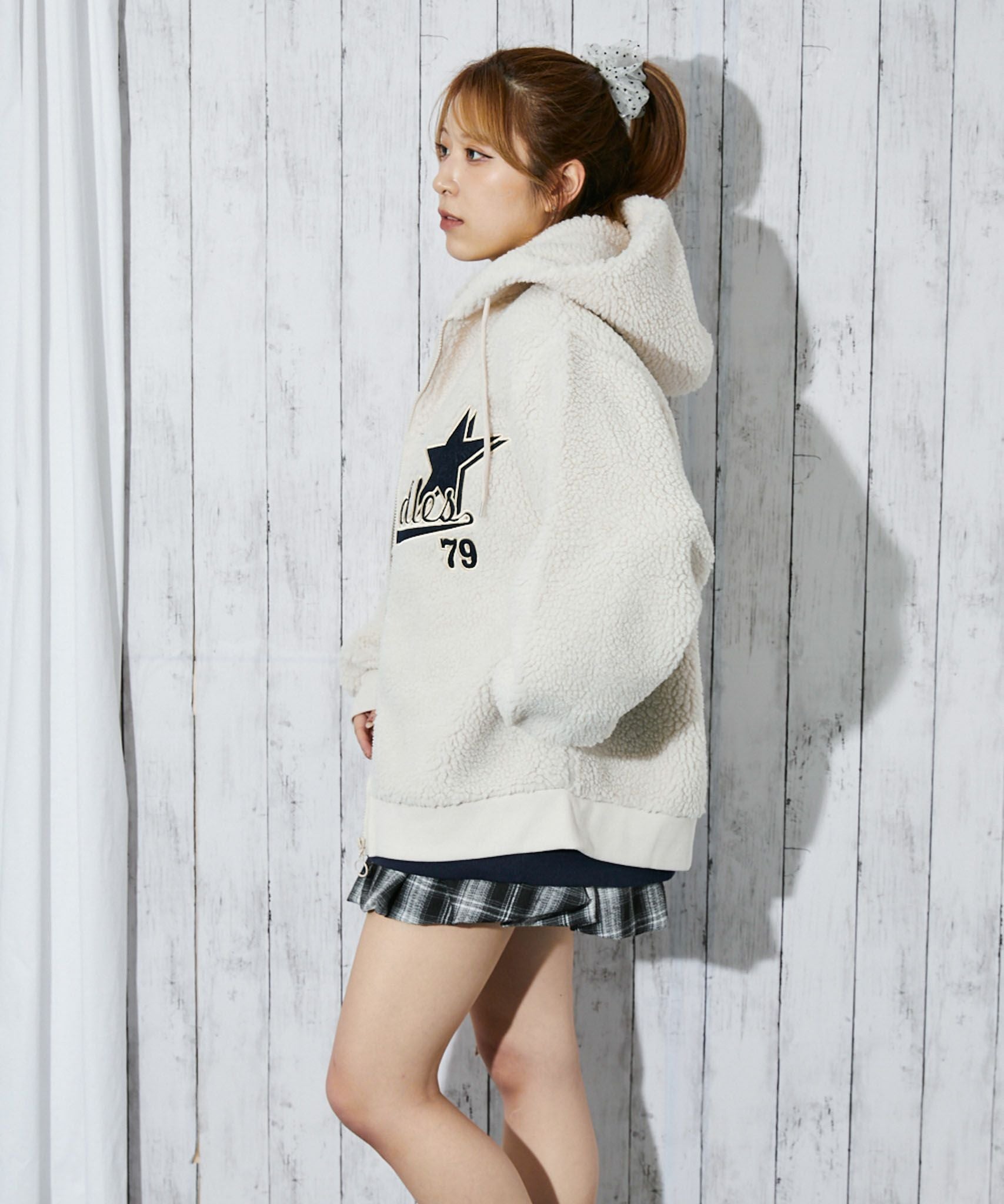 クリスマス限定値下げviaj ボアパーカー限定値下げ wjk reluxe】boa fleece parka ボアフリースパーカー(WR25W-07