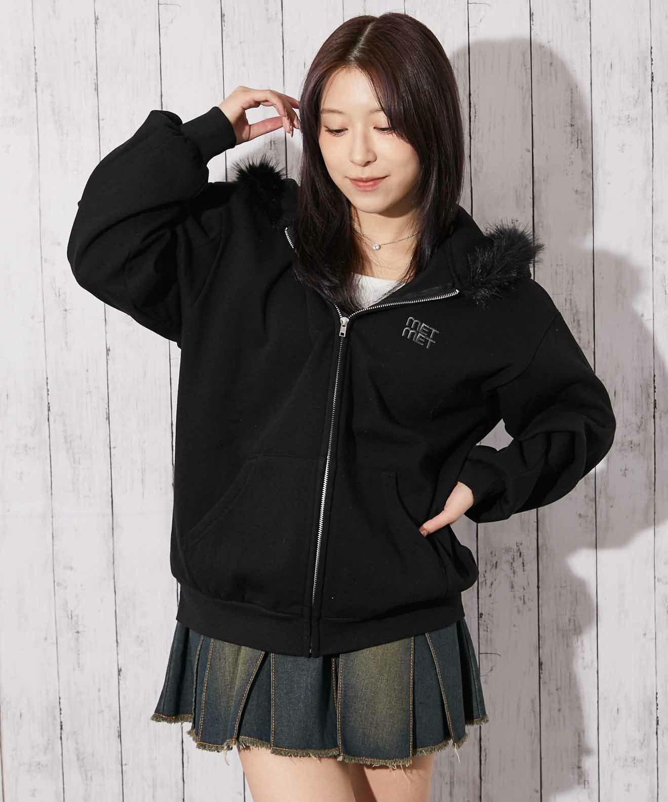 ファーフード×裏起毛》レディース ジップパーカー カジュアル 秋冬 | GORGE ファーフード×裏起毛》レディース ジップパーカー カジュアル 秋冬 | GORGE
