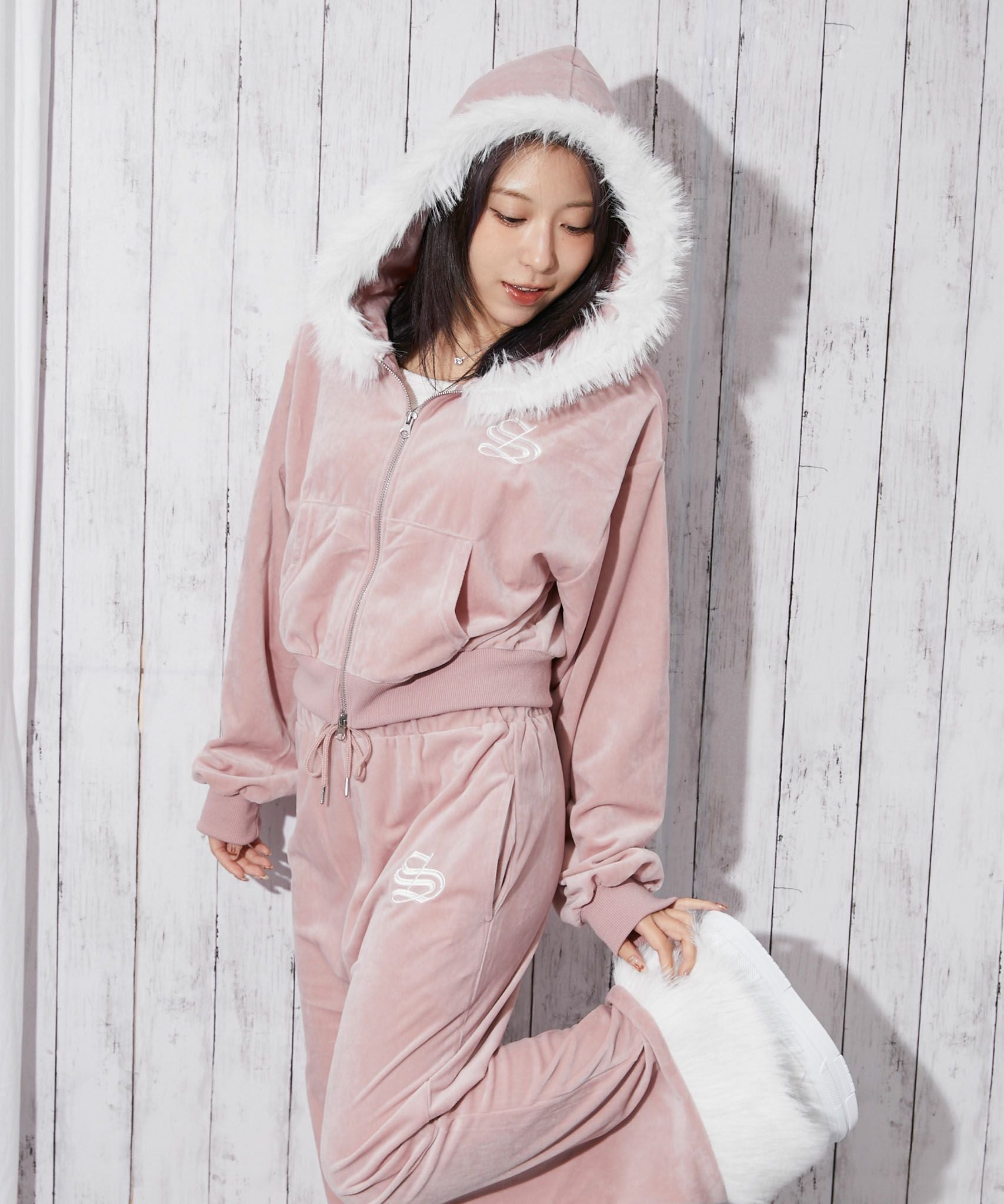 FOXEY NY 38 ピンクベージュ ジャージーパーカー OUTLET】Roxy WAVING HEART フーディ パーカー 裏起毛