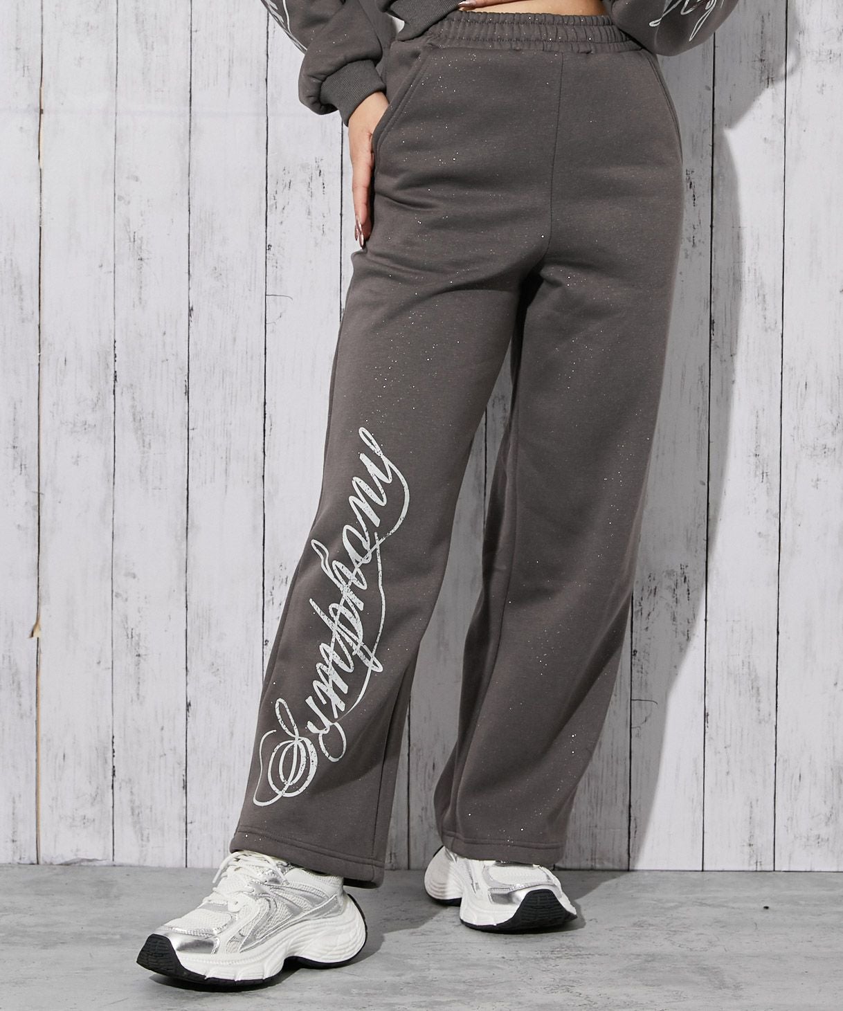 筆記体ロゴ×裏起毛》セットアップ対応◎スウェットパンツ | GORGE