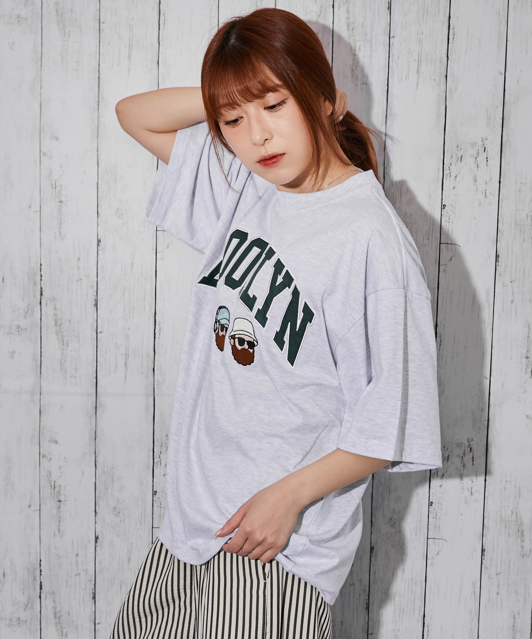 ひげキャラクター×ロゴ》Tシャツ／ストリート／春夏秋／全4色 | GORGE