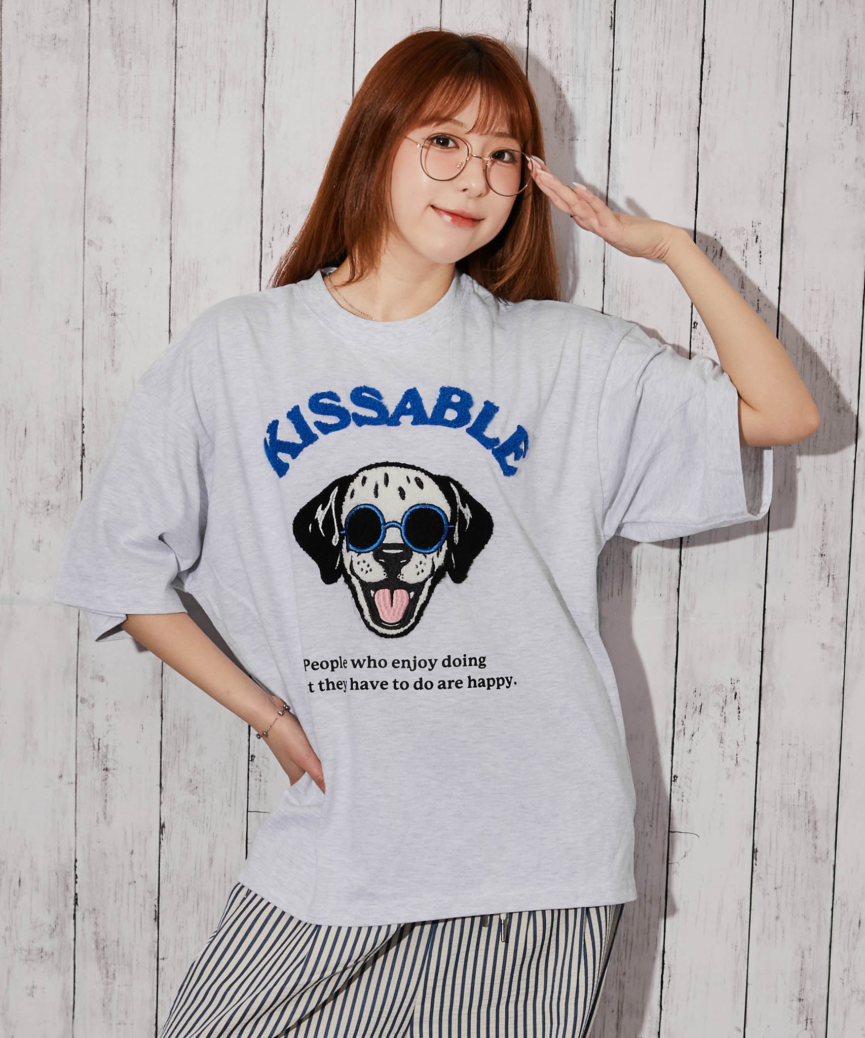 ドッグキャラクター×サガラロゴ》Tシャツ／ストリート／春夏秋／全4