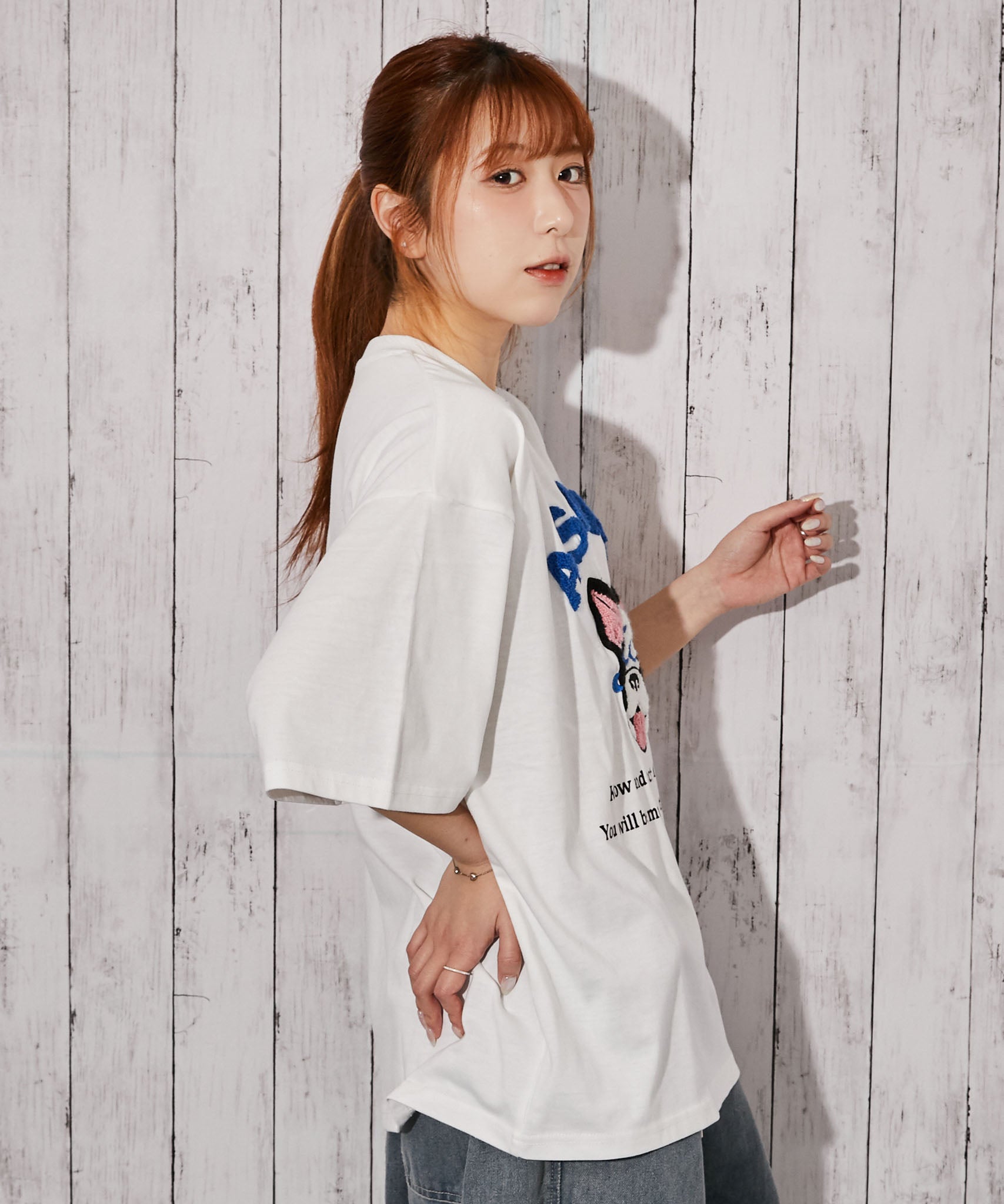 ドッグキャラクター×サガラロゴ》Tシャツ／ストリート／春夏秋／全4