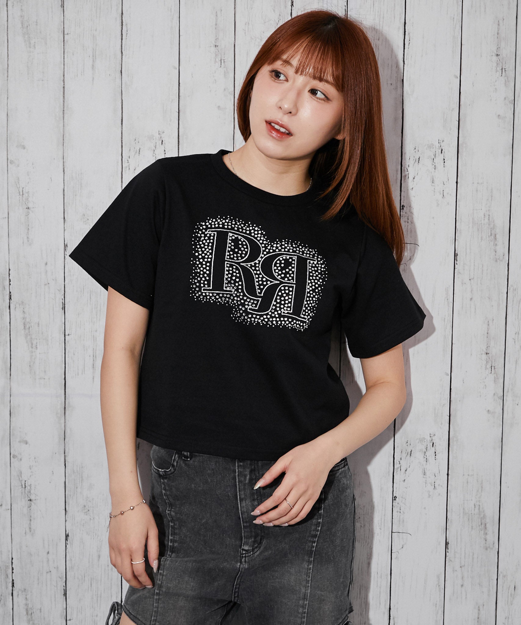 ラインストーンロゴ》Tシャツ／ストリート×Y2K／春夏／全3色 | GORGE