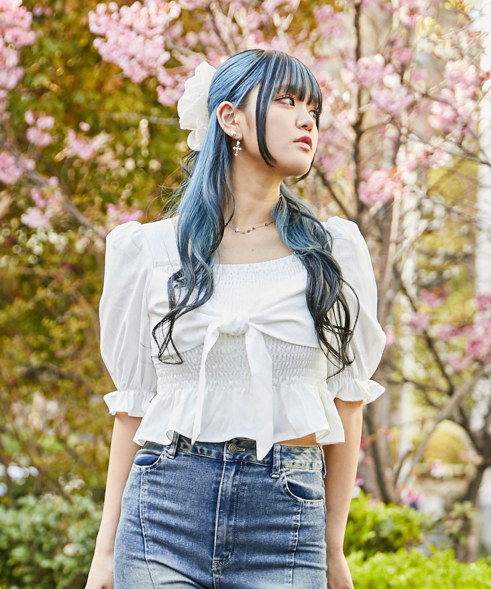 シャツ/ブラウス(半袖/袖なし) the virgins corset blouse corset blouse | the Virgins (Women)/ザヴァージンズ