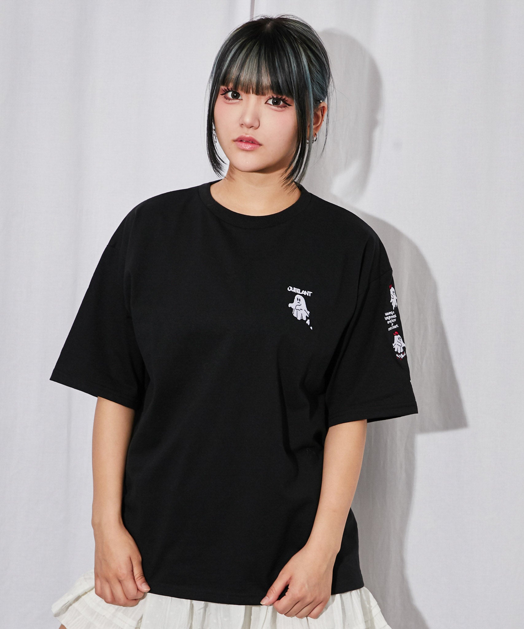 おばけ刺繍》ビックTシャツ／ストリート／春夏／全3色 | GORGE