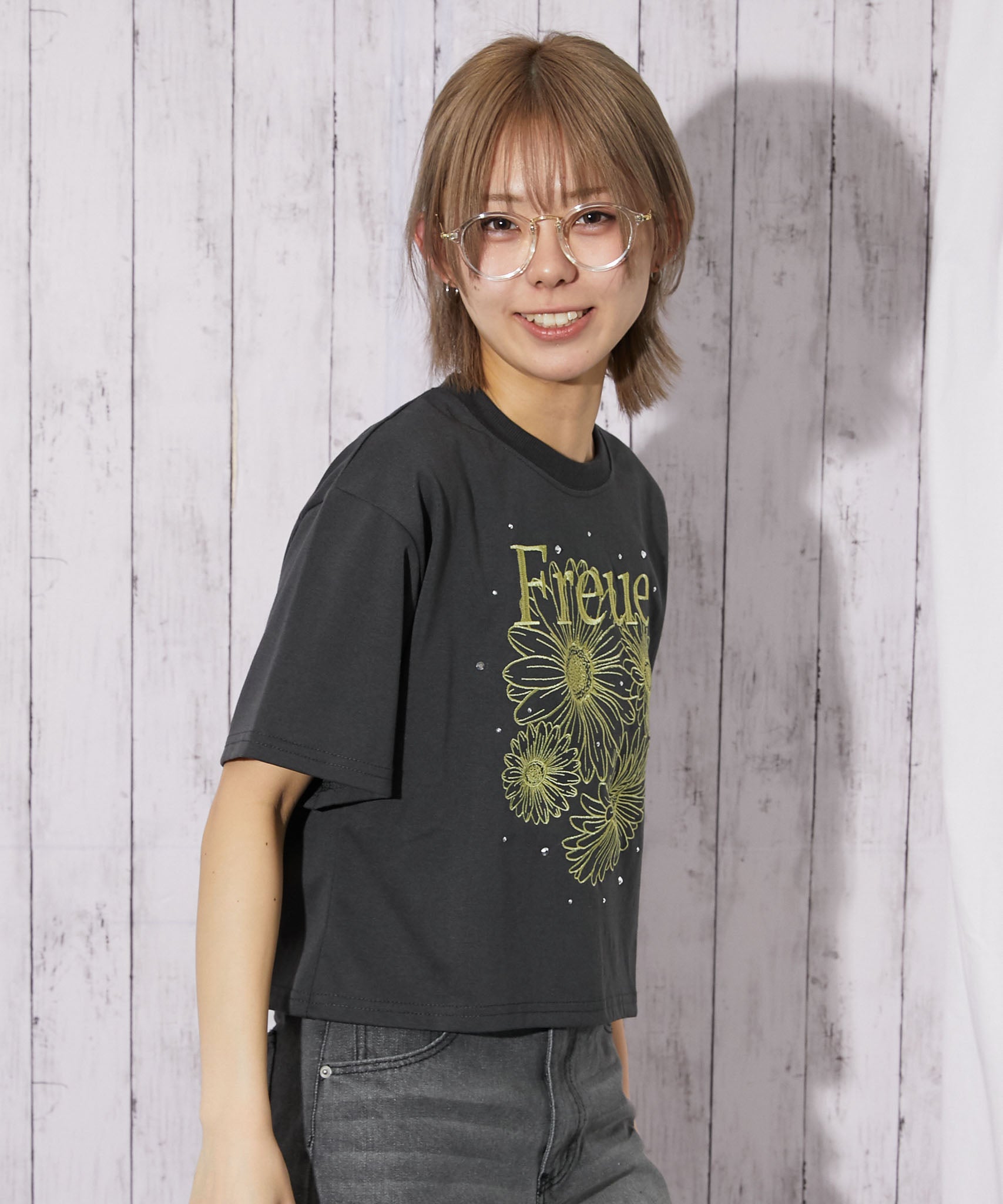 IL 花柄刺繍 Tシャツ スカート セット ロゴTシャツ＋線画花柄スカート／SET｜INGNI(イング) 公式通販｜INGNI