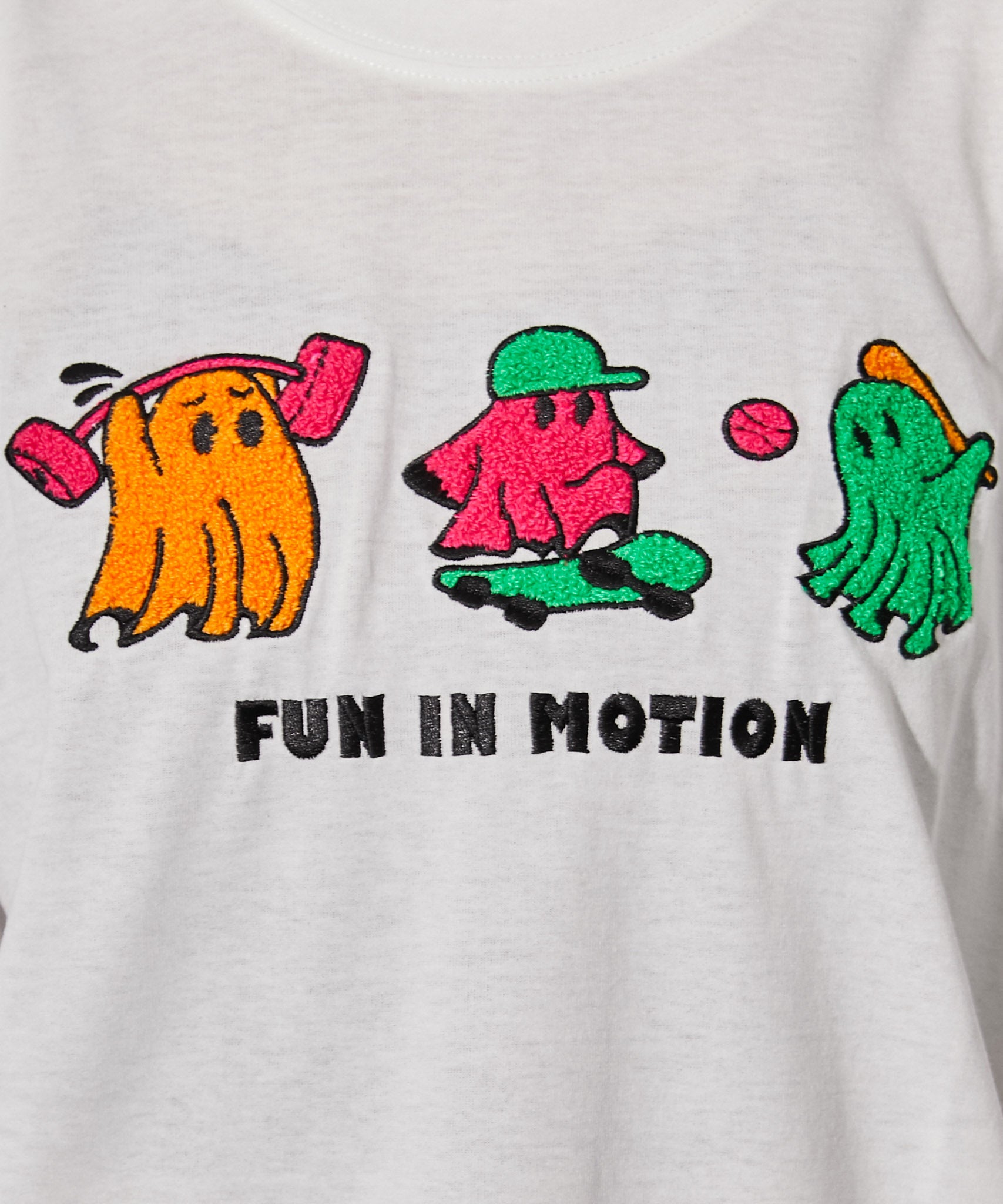 おばけ×サガラ刺繍》BIGTシャツ／ストリート／春夏／全2色 | GORGE