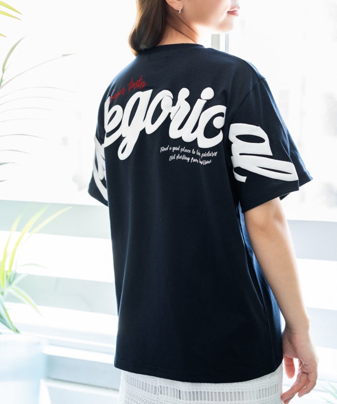 発泡バックロゴ×刺繍ロゴ》Tシャツ／ストリート／春夏／全3色 | GORGE