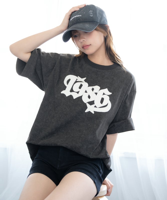 カレッジロゴワッペン》BIG Tシャツ／ストリート×Y2K／春夏／全