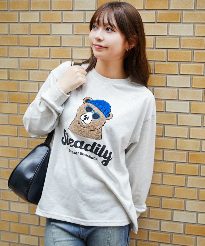 サガラ刺繍 アニマル長袖Tシャツ｜全4色 | GORGE